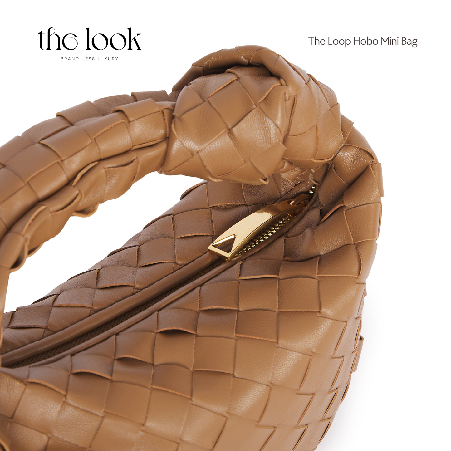 The Loop Mini Hobo Bag Elité Edition in Praline