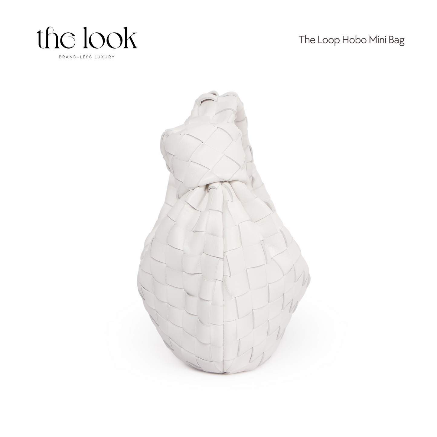 The Loop Mini Hobo Bag Elité Edition in Chalk