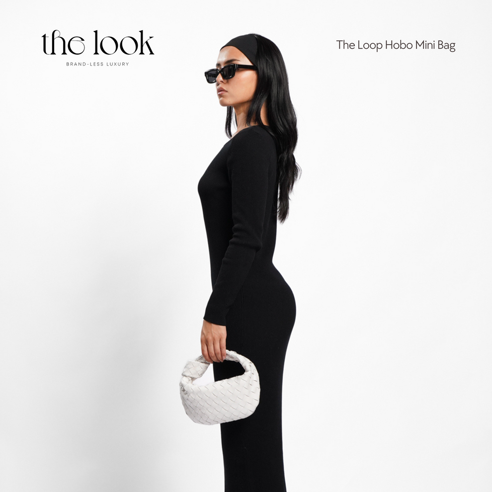 Loop Mini Hobo Leather Bag Praline | The Look Officiel