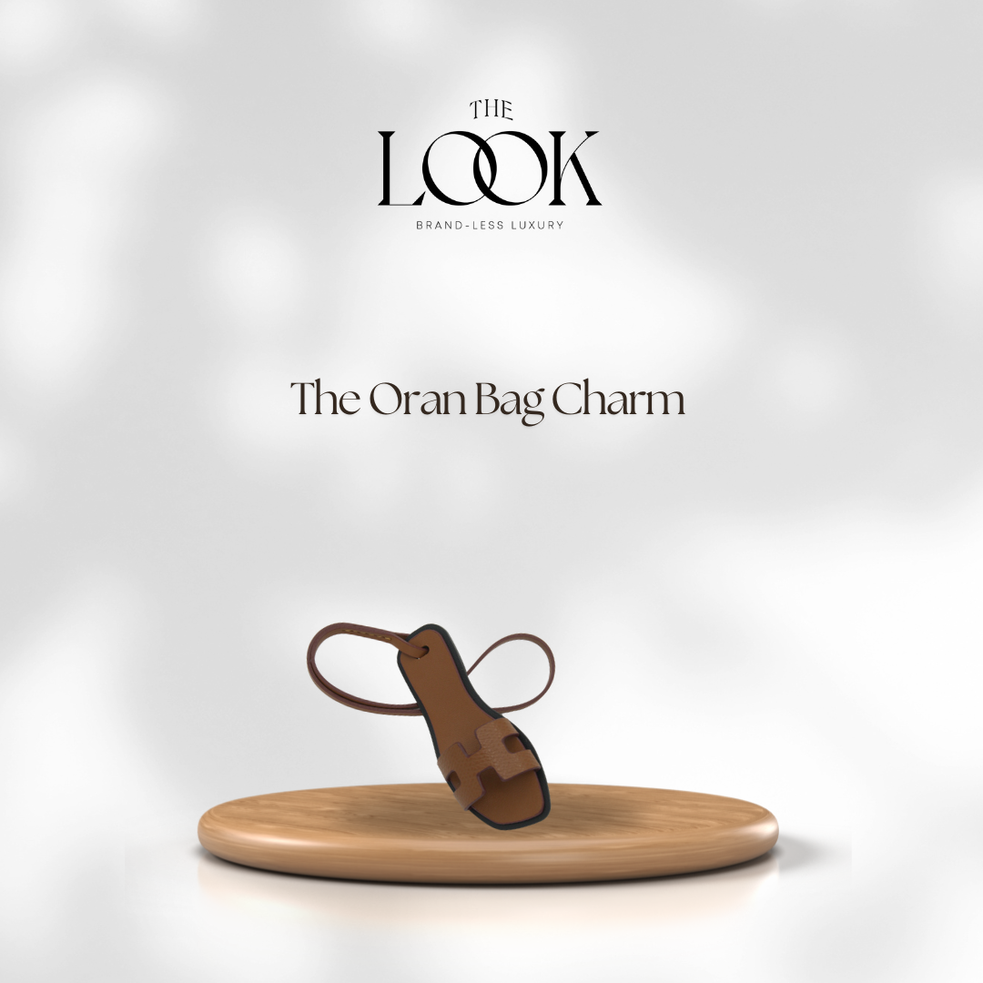 Oran Leather Bag Charm by The Look