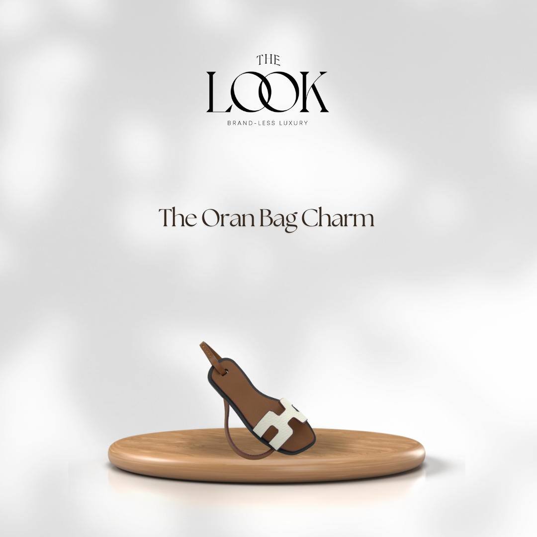 Oran Leather Bag Charm by The Look