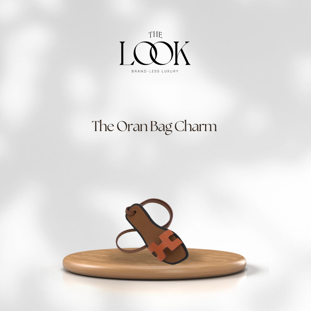 Oran Leather Bag Charm by The Look