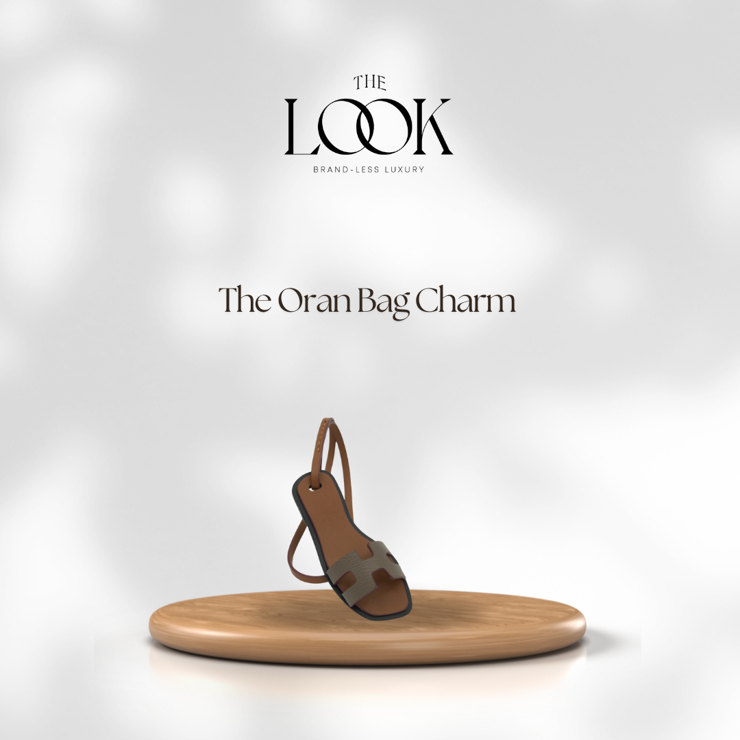 Oran Leather Bag Charm by The Look