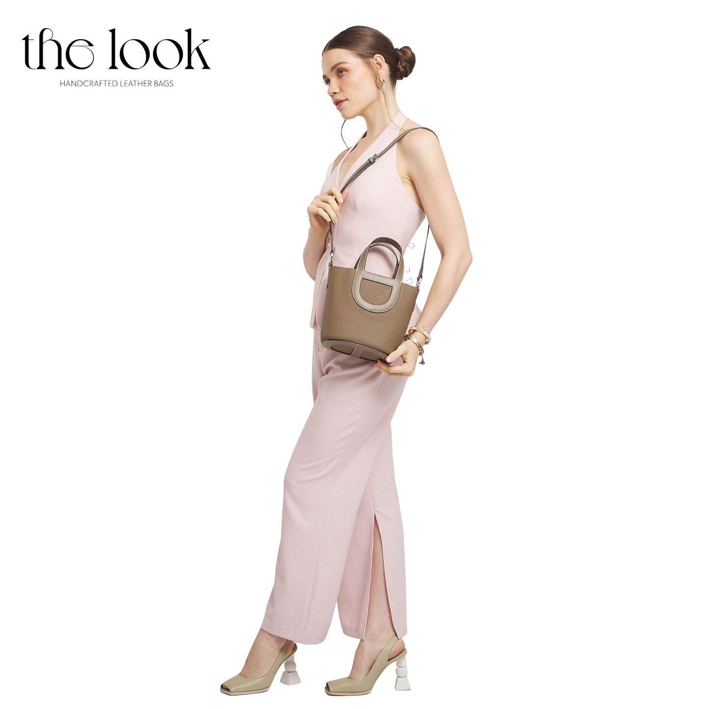 The Portia Nautical Crossbody Bucket Bag