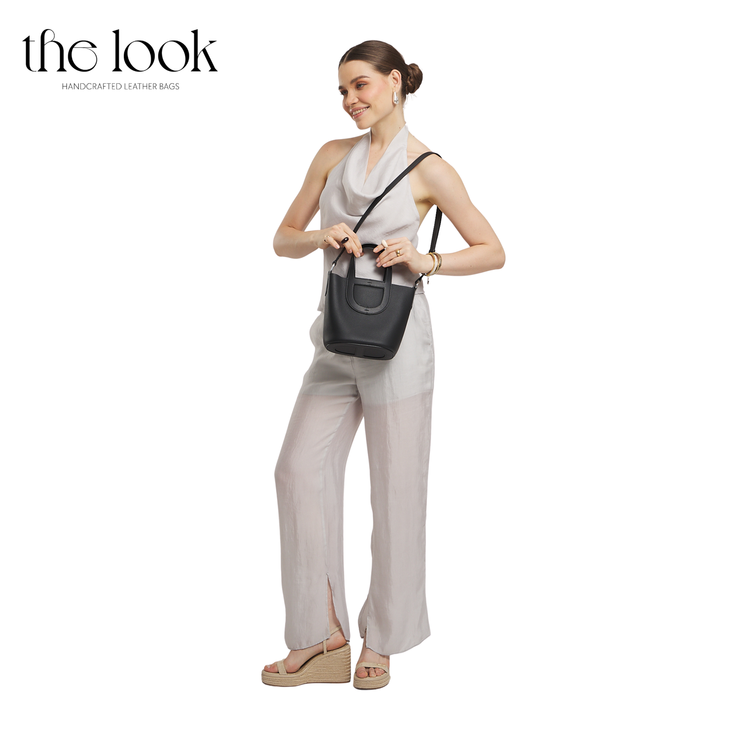 The Portia Nautical Crossbody Bucket Bag