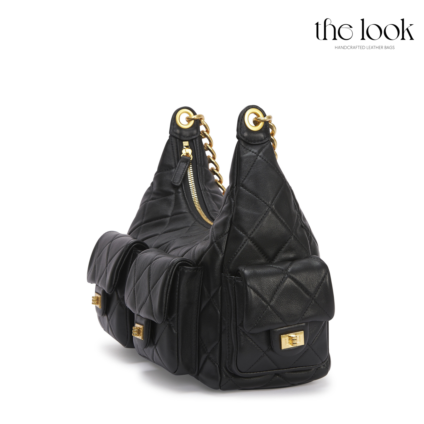 The Quilte Small Multipocket Shoulder Bag