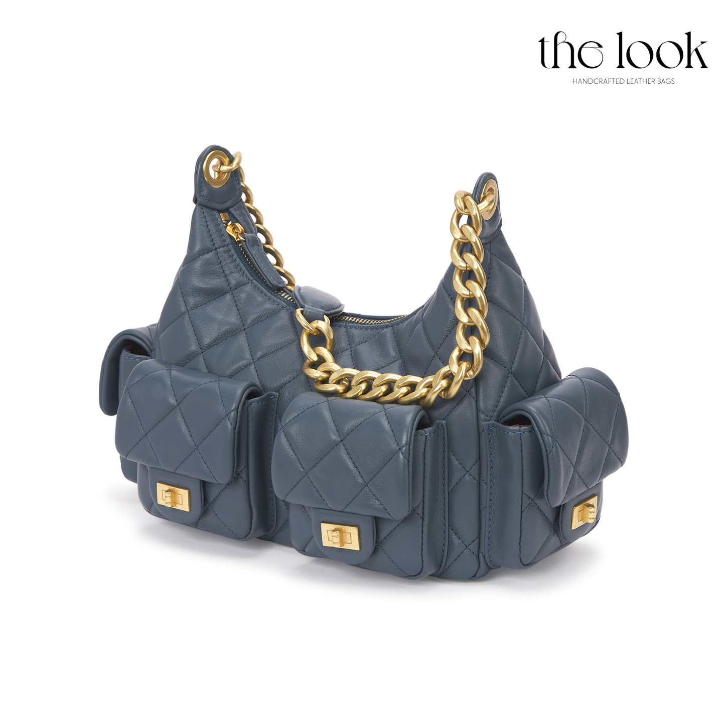 The Quilte Small Multipocket Shoulder Bag