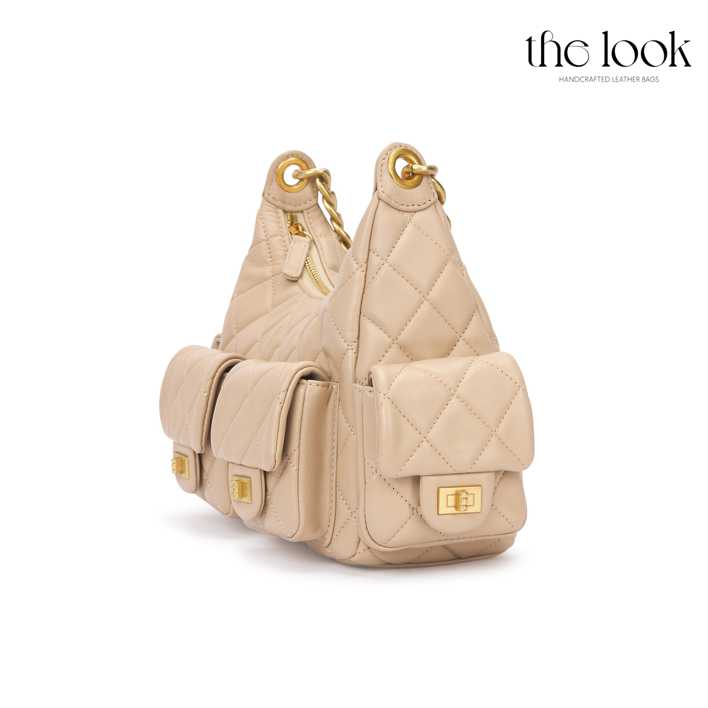 The Quilte Small Multipocket Shoulder Bag