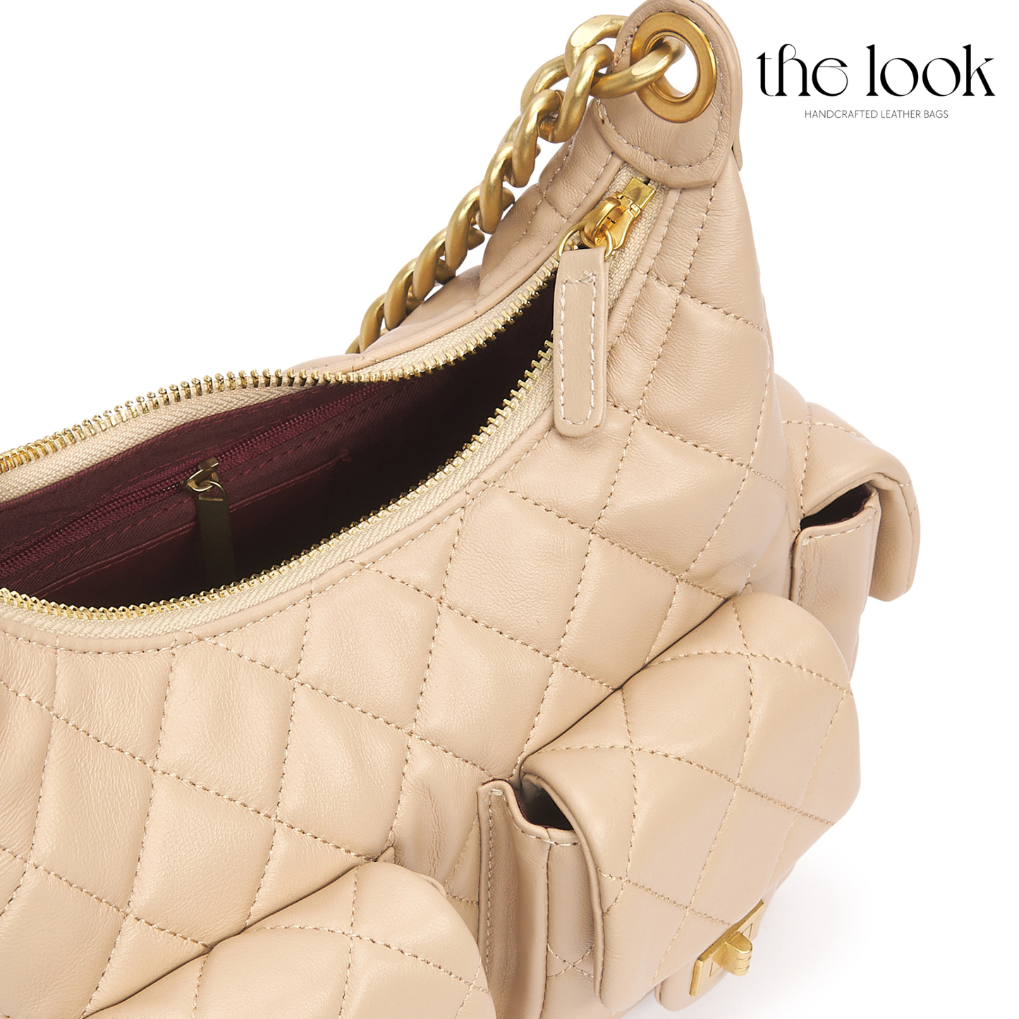 The Quilte Small Multipocket Shoulder Bag