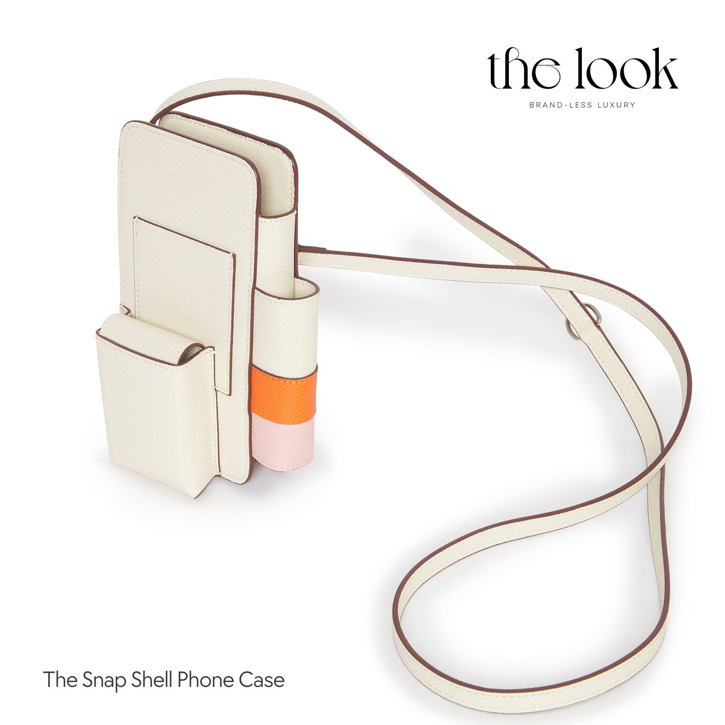 The Snap Shell Phone Case in Cream