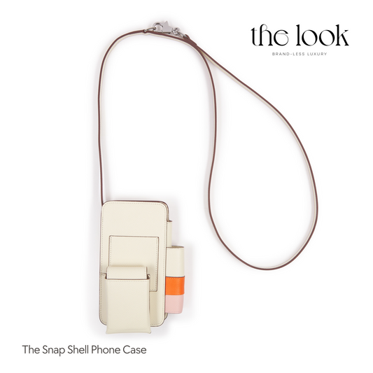 The Snap Shell Phone Case in Cream