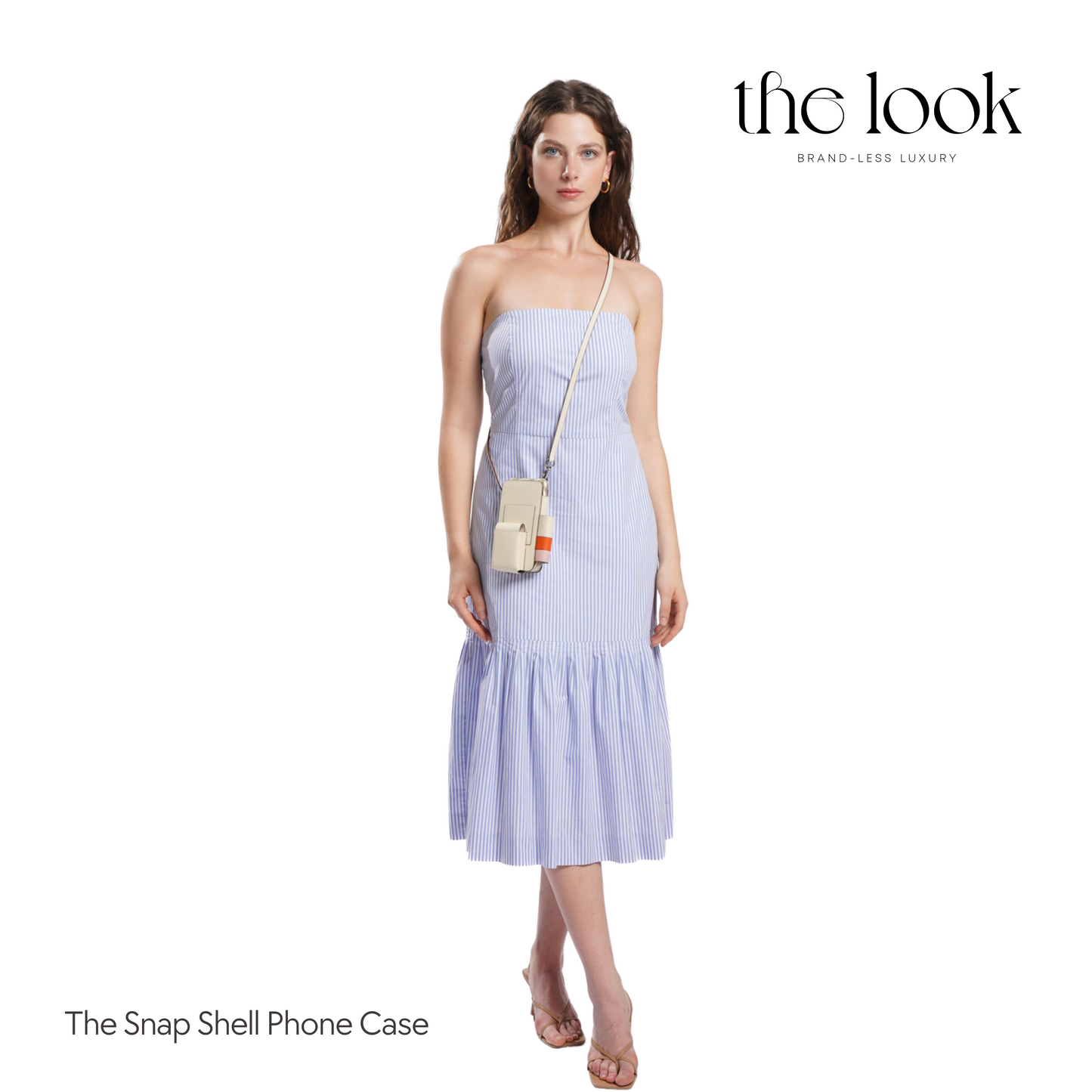 The Snap Shell Phone Case in Cream