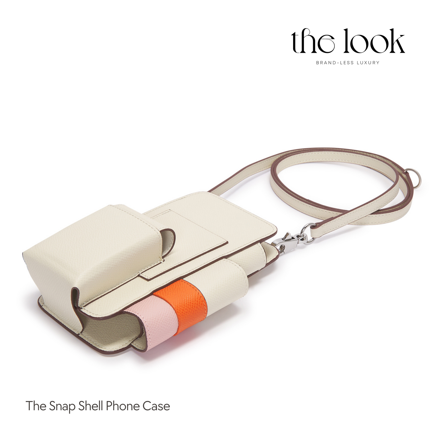 The Snap Shell Phone Case in Cream