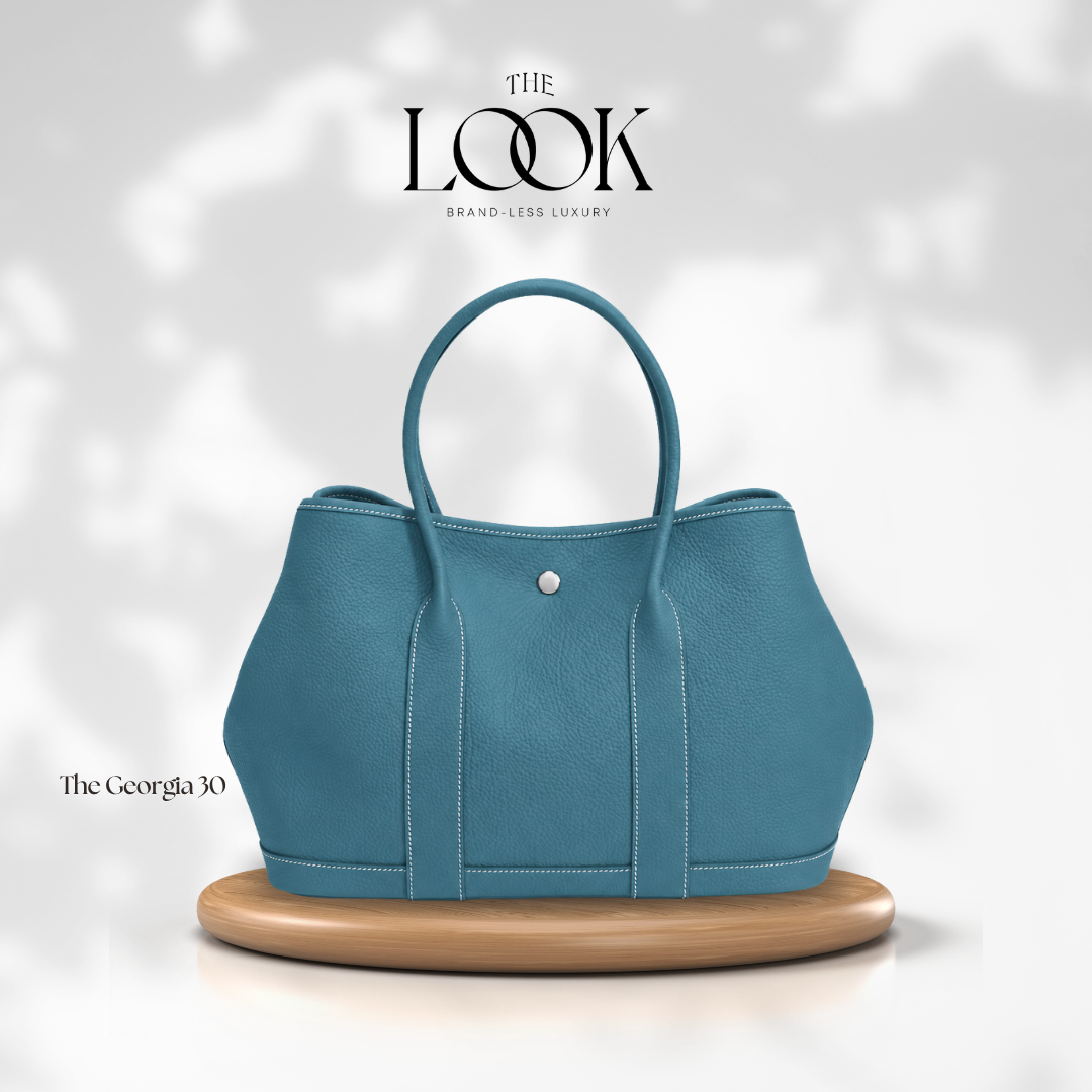 The Georgia Medium Tote — handcrafted genuine leather tote bag, view 5, The Look Officiel