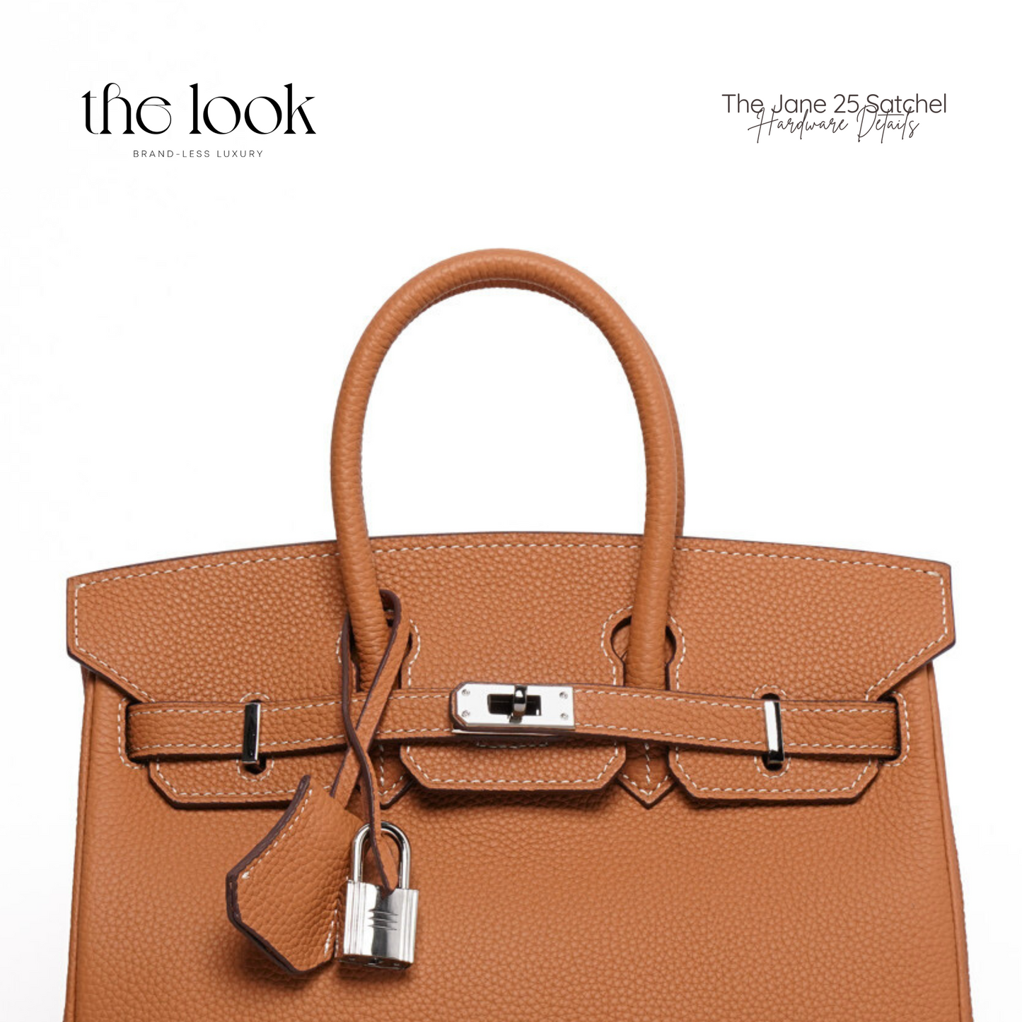 The Jane 25 Togo Leather in Gold Tan SHW by The Look