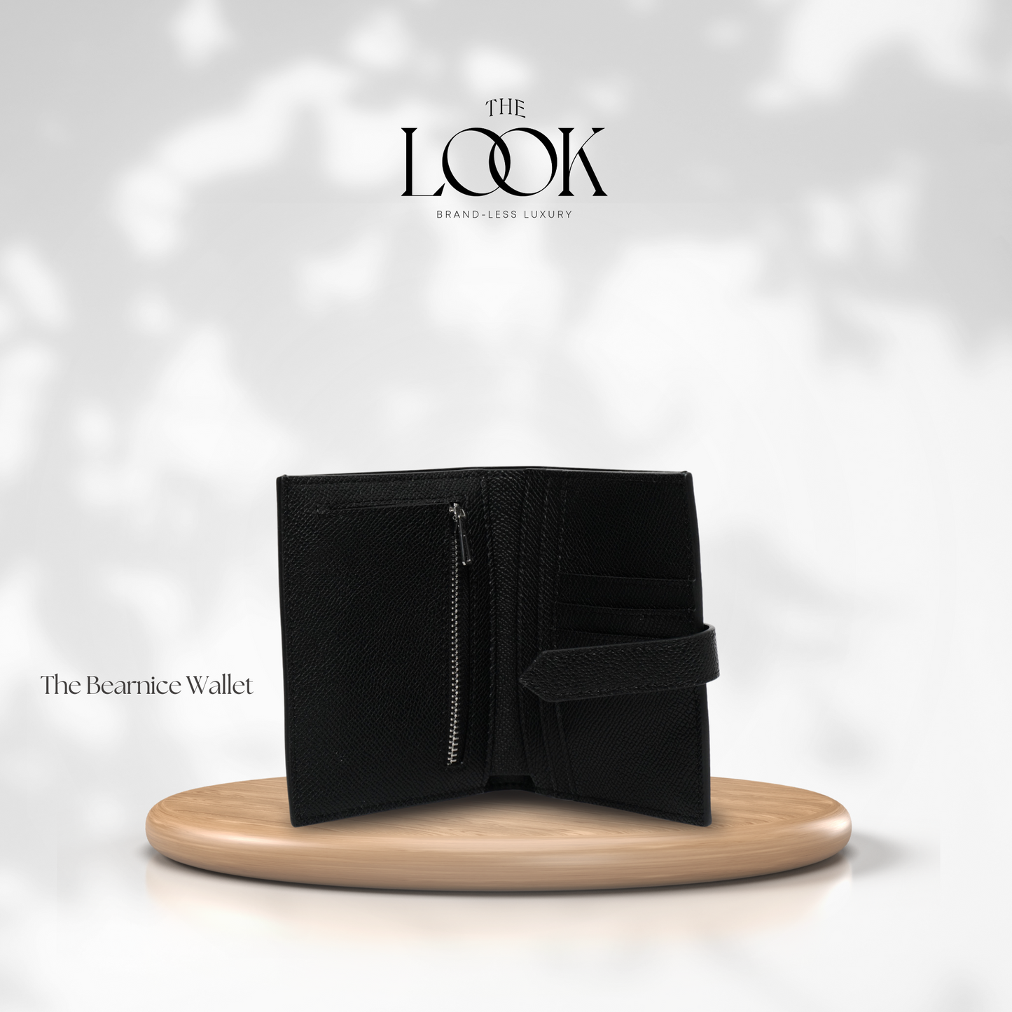 The Bearnice Compact Wallet in Noir