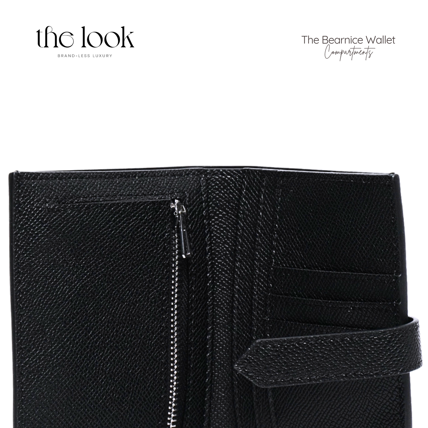 The Bearnice Compact Wallet in Noir