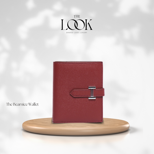 The Bearnice Compact Wallet in Burgundy