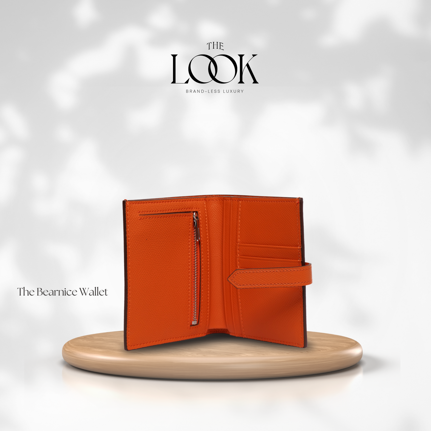 The Bearnice Compact Wallet in Tangerine