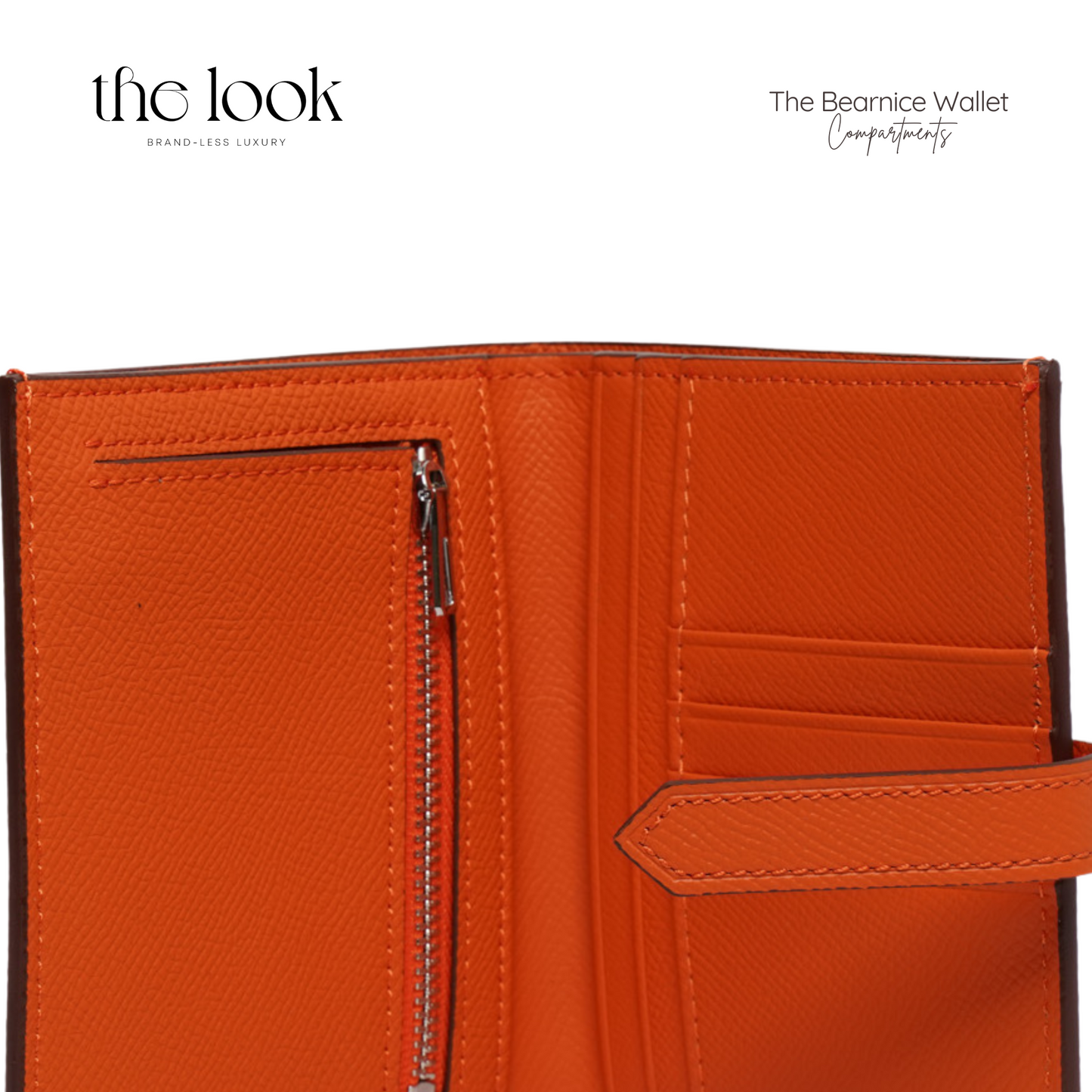 The Bearnice Compact Wallet in Tangerine