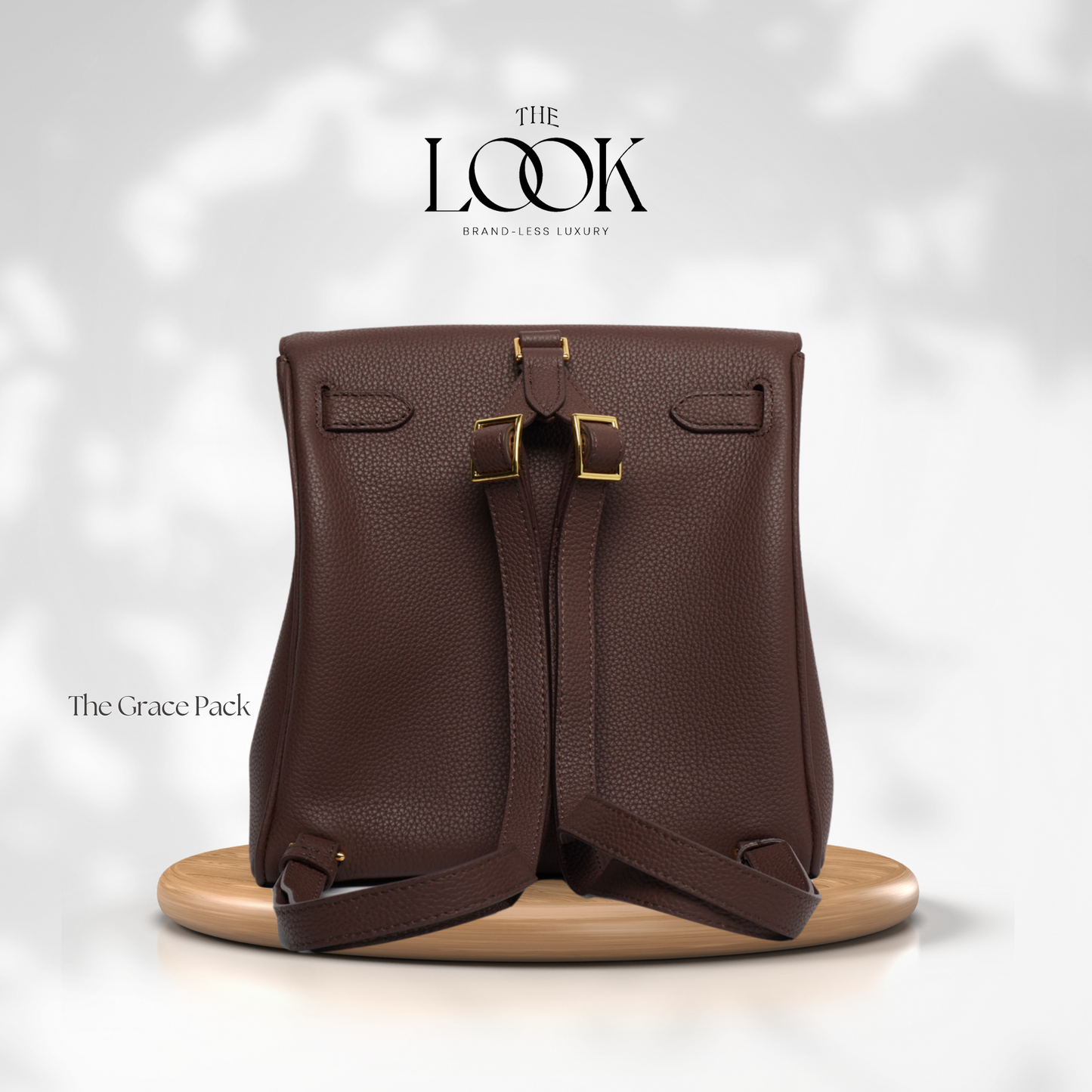 The Grace Pack Togo Leather in Chocolat GHW by The Look