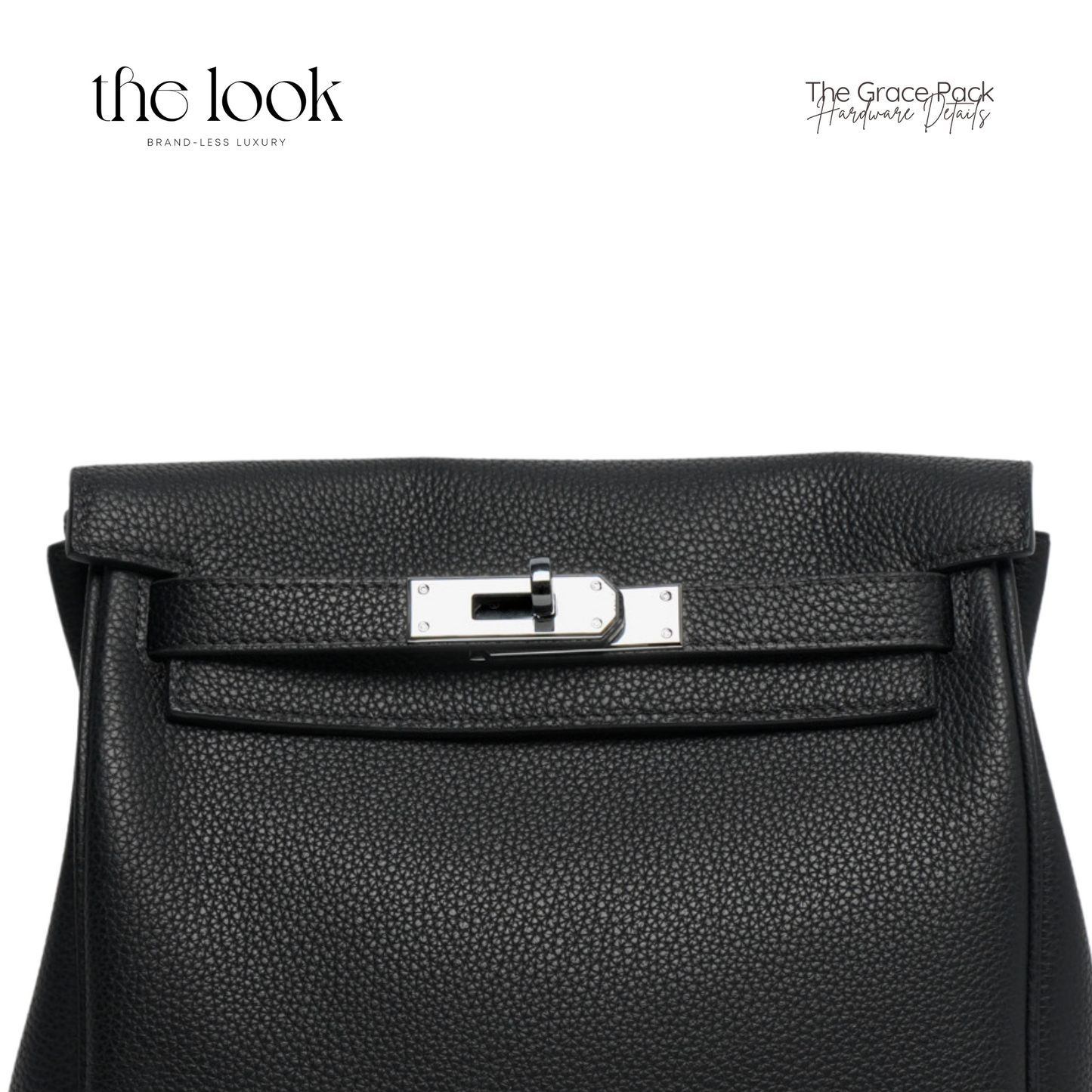 The Grace Pack Togo Leather in Noir SHW by The Look