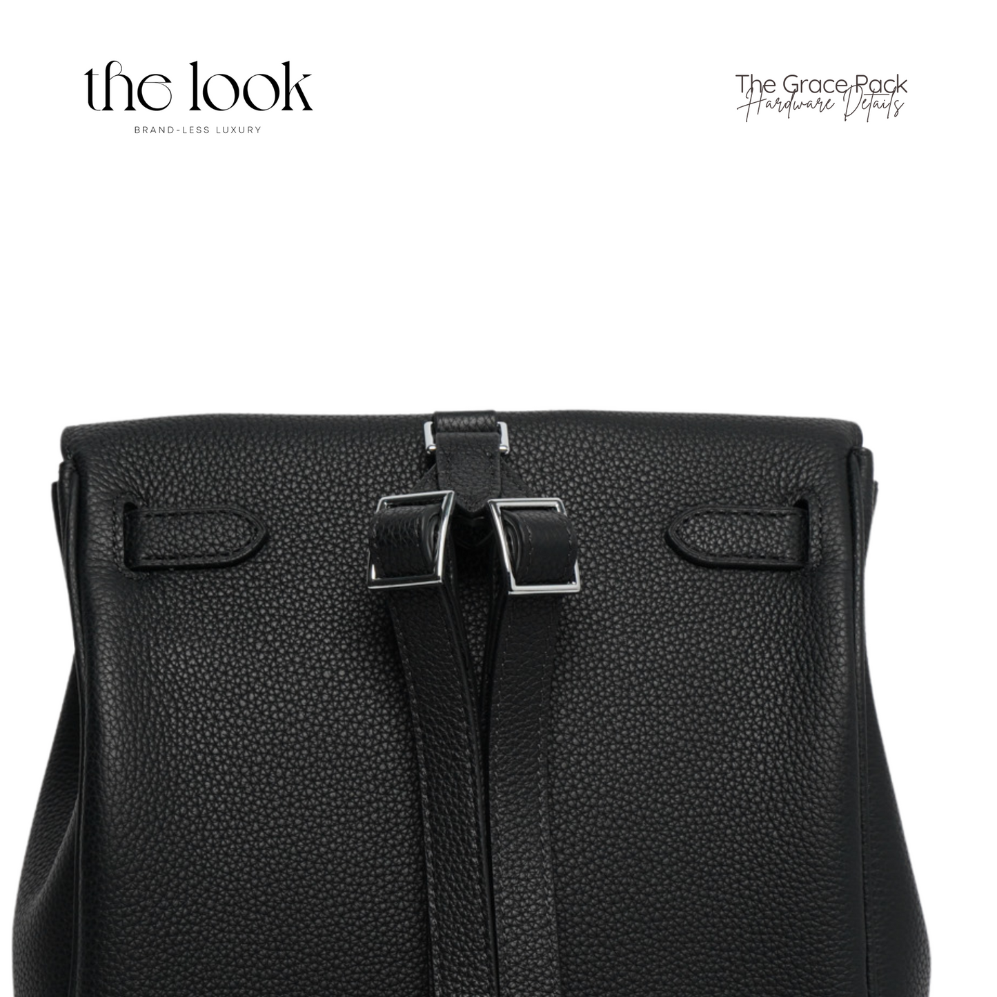 The Grace Pack Togo Leather in Noir SHW by The Look