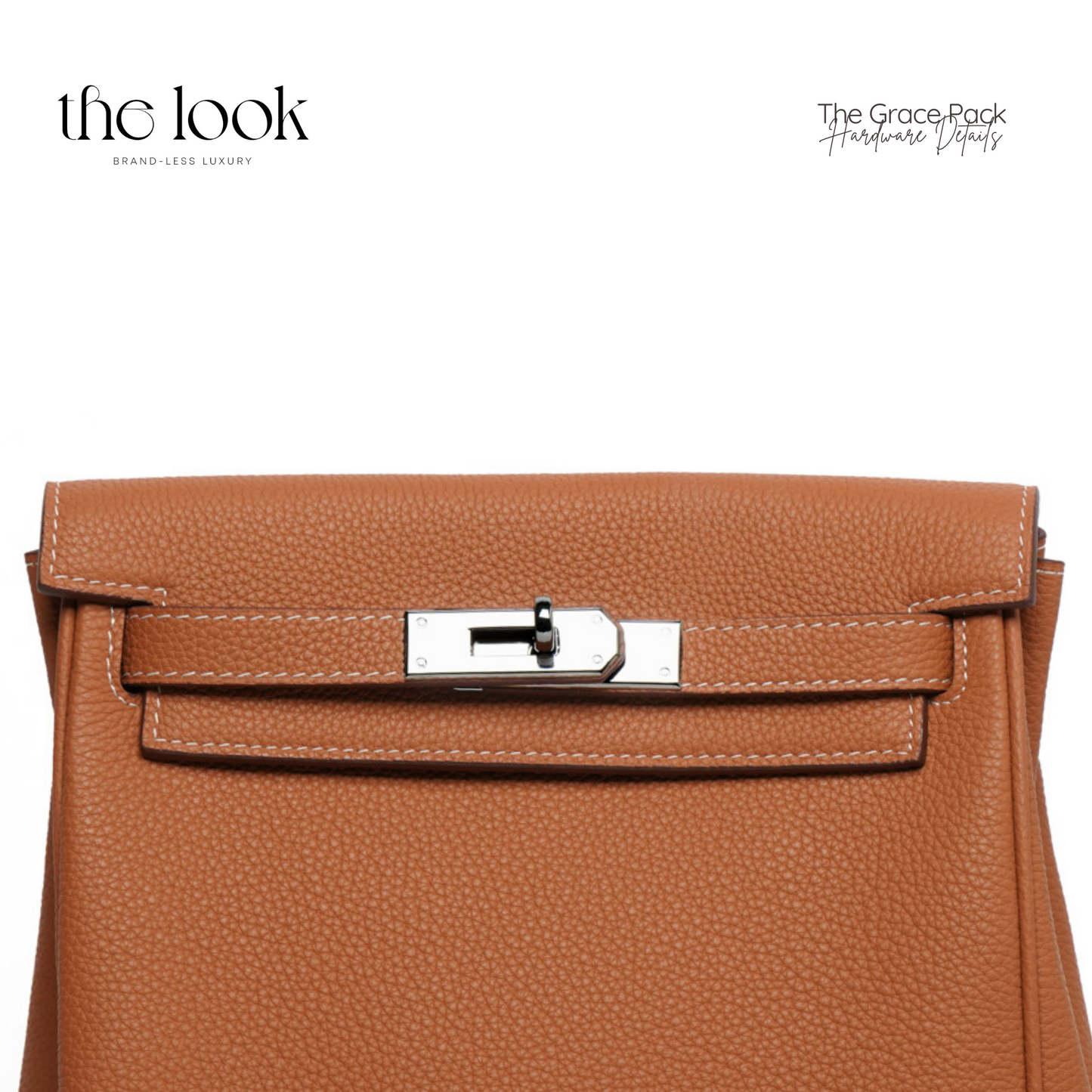 The Grace Pack Togo Leather in Gold Tan SHW by The Look