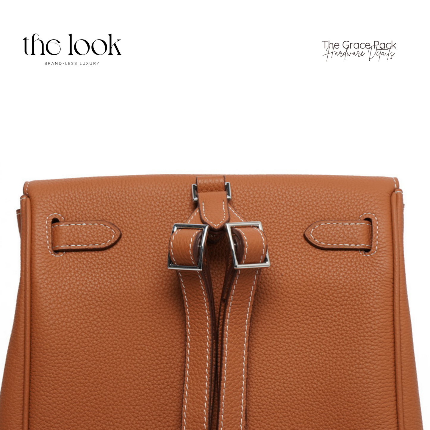 The Grace Pack Togo Leather in Gold Tan SHW by The Look