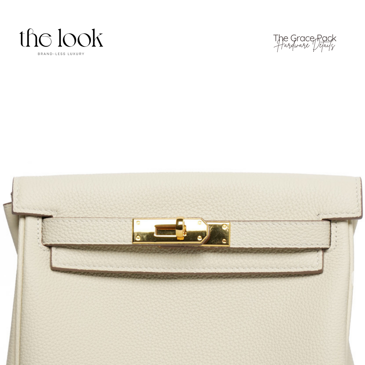 The Grace Pack Togo Leather in Cream GHW by The Look