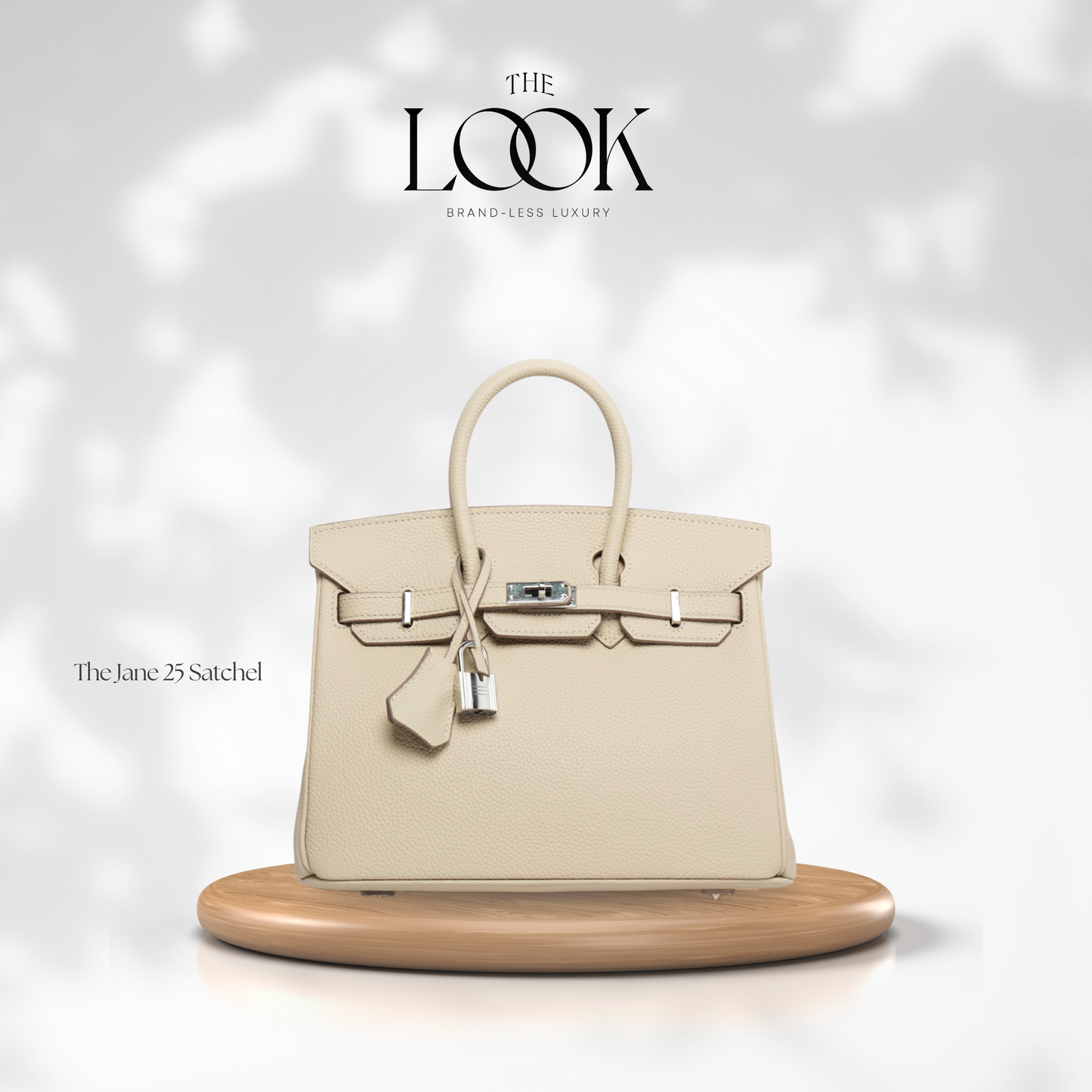 The Jane 25 Togo Leather in Cream SHW by The Look