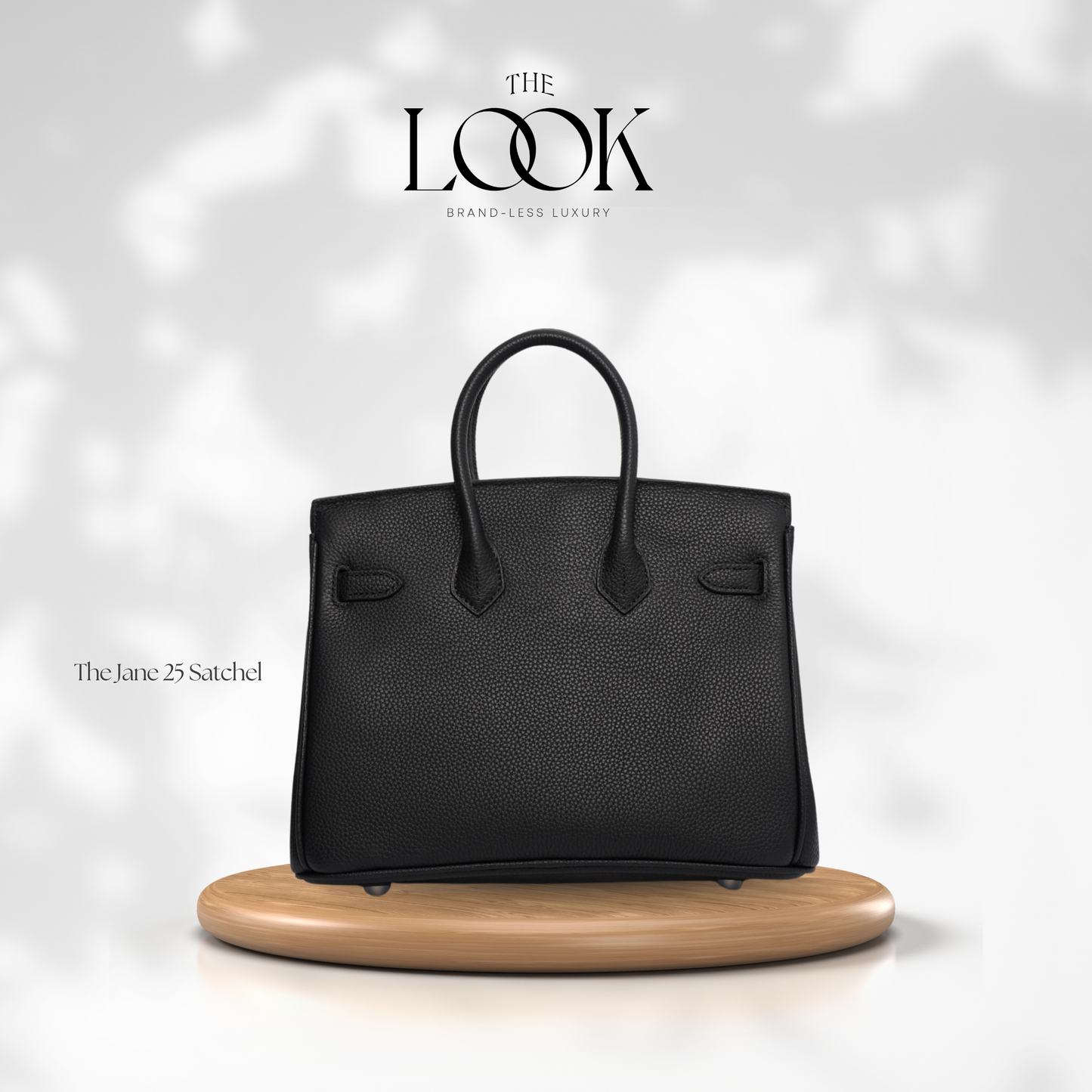 The Jane 25 Togo Leather in Noir SHW by The Look