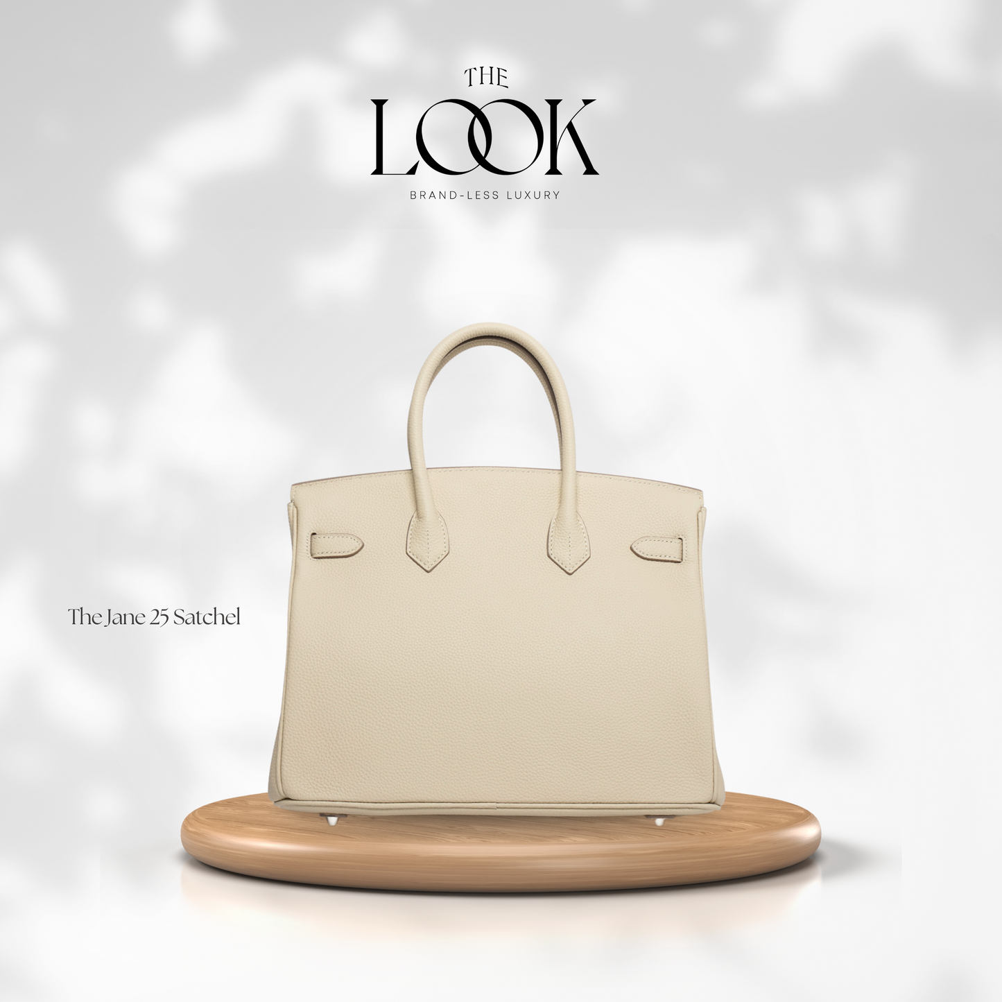 The Jane 25 Togo Leather in Cream SHW by The Look