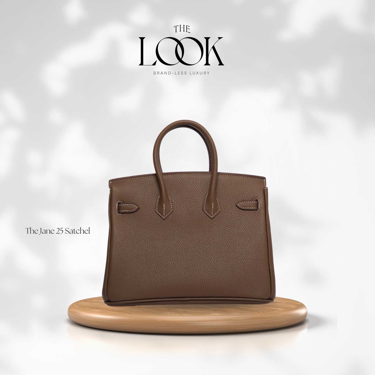 The Jane 25 Togo Leather in Etoupe SHW by The Look