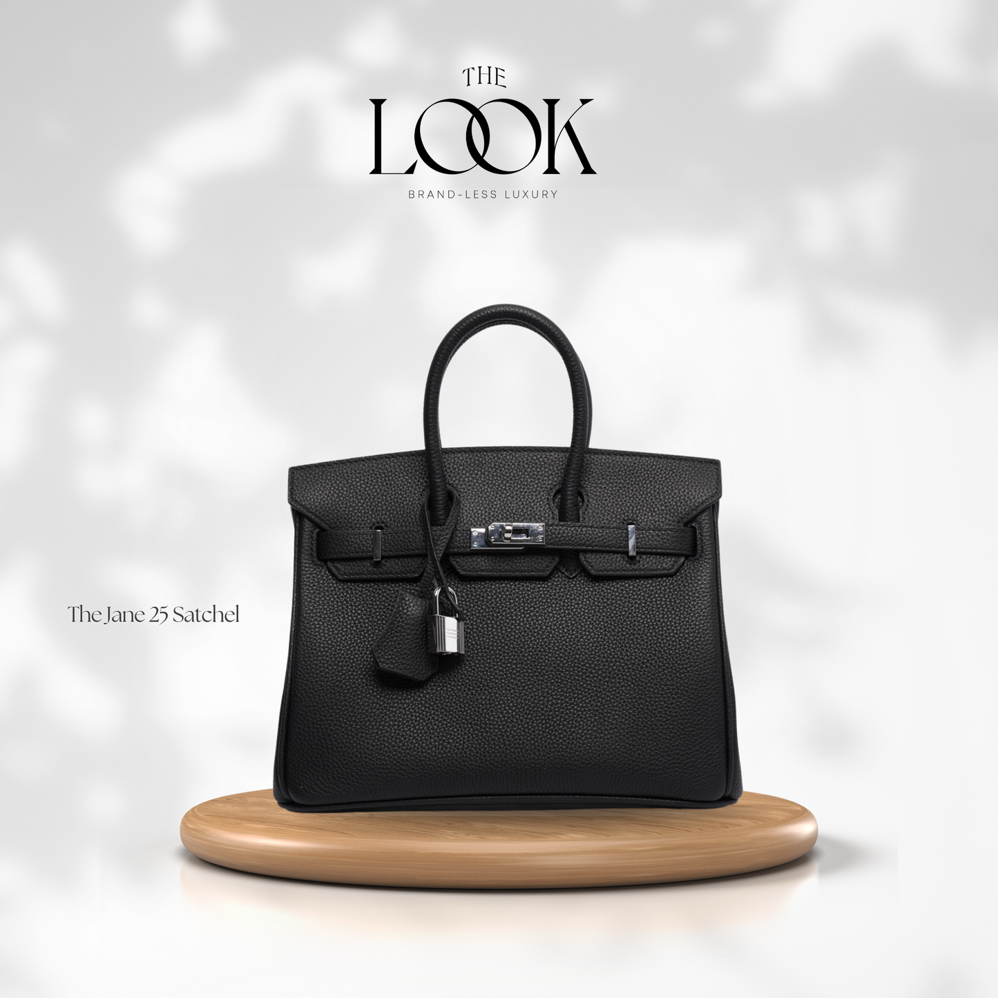 The Jane 25 Togo Leather in Noir SHW by The Look