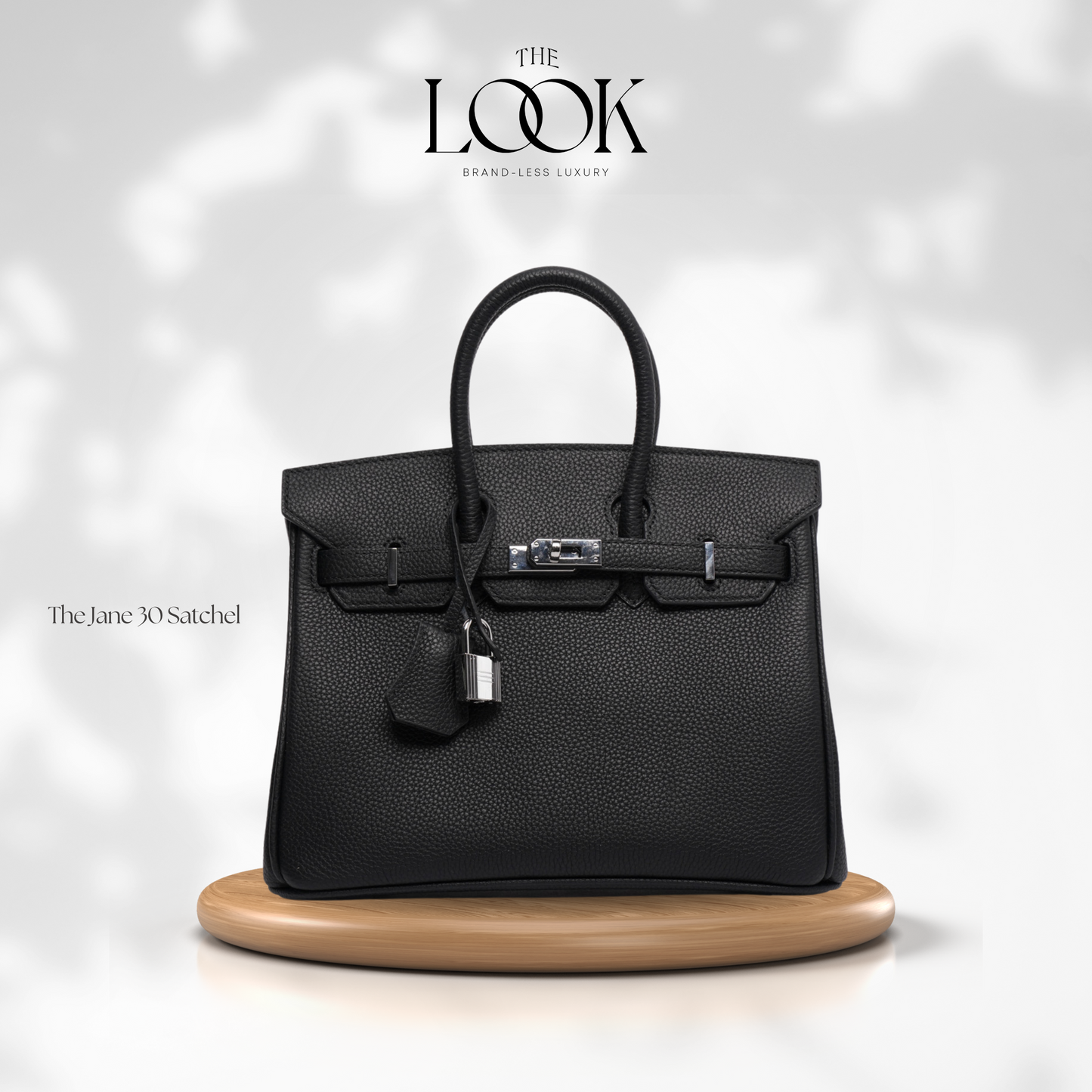 The Jane 30 Togo Leather in Noir SHW by The Look