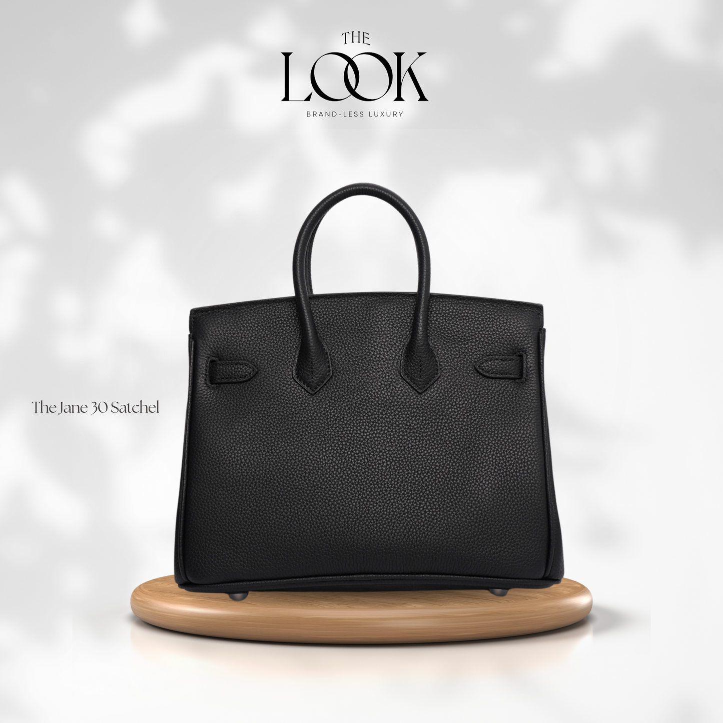 The Jane 30 Togo Leather in Noir SHW by The Look