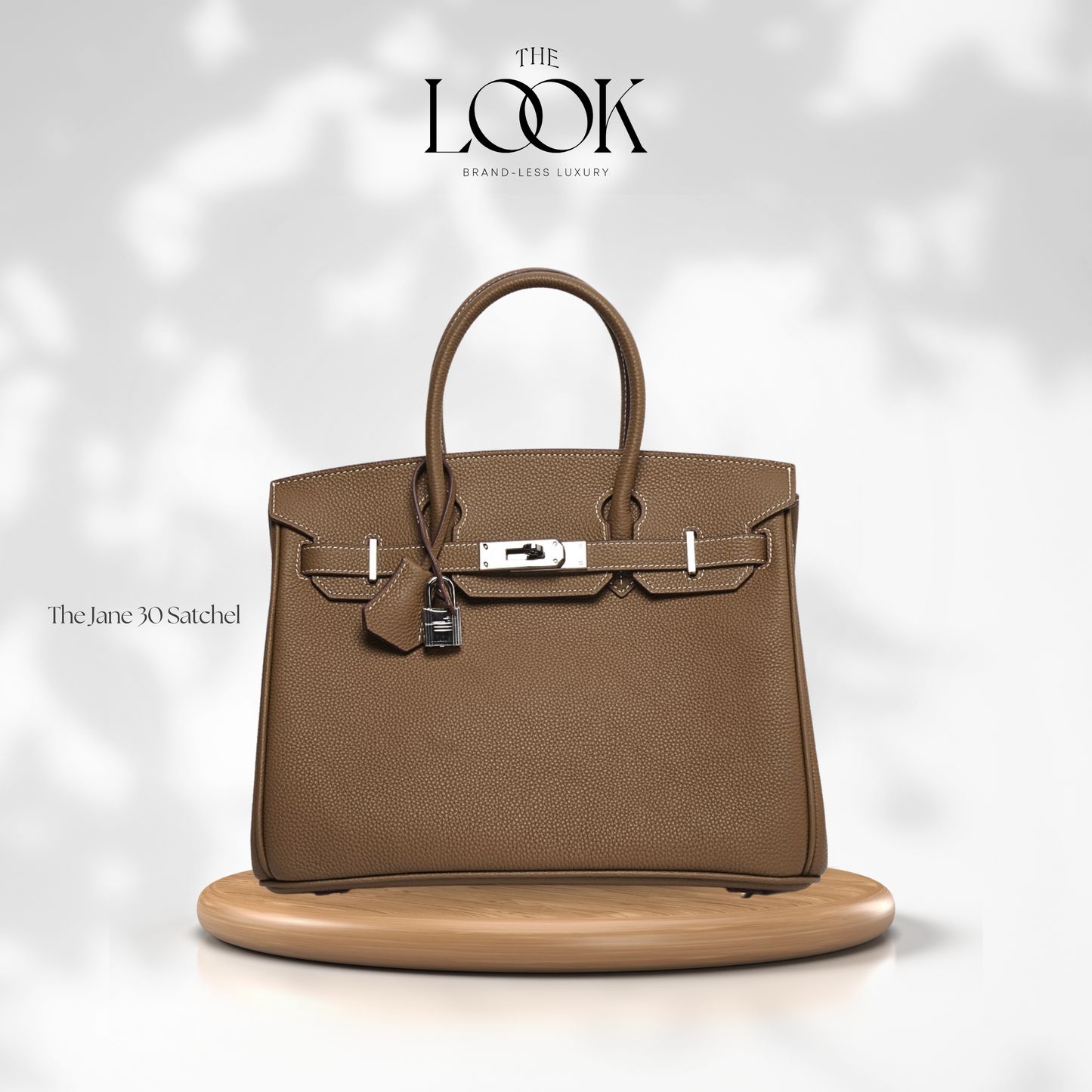 The Jane 30 Togo Leather in Etoupe SHW by The Look