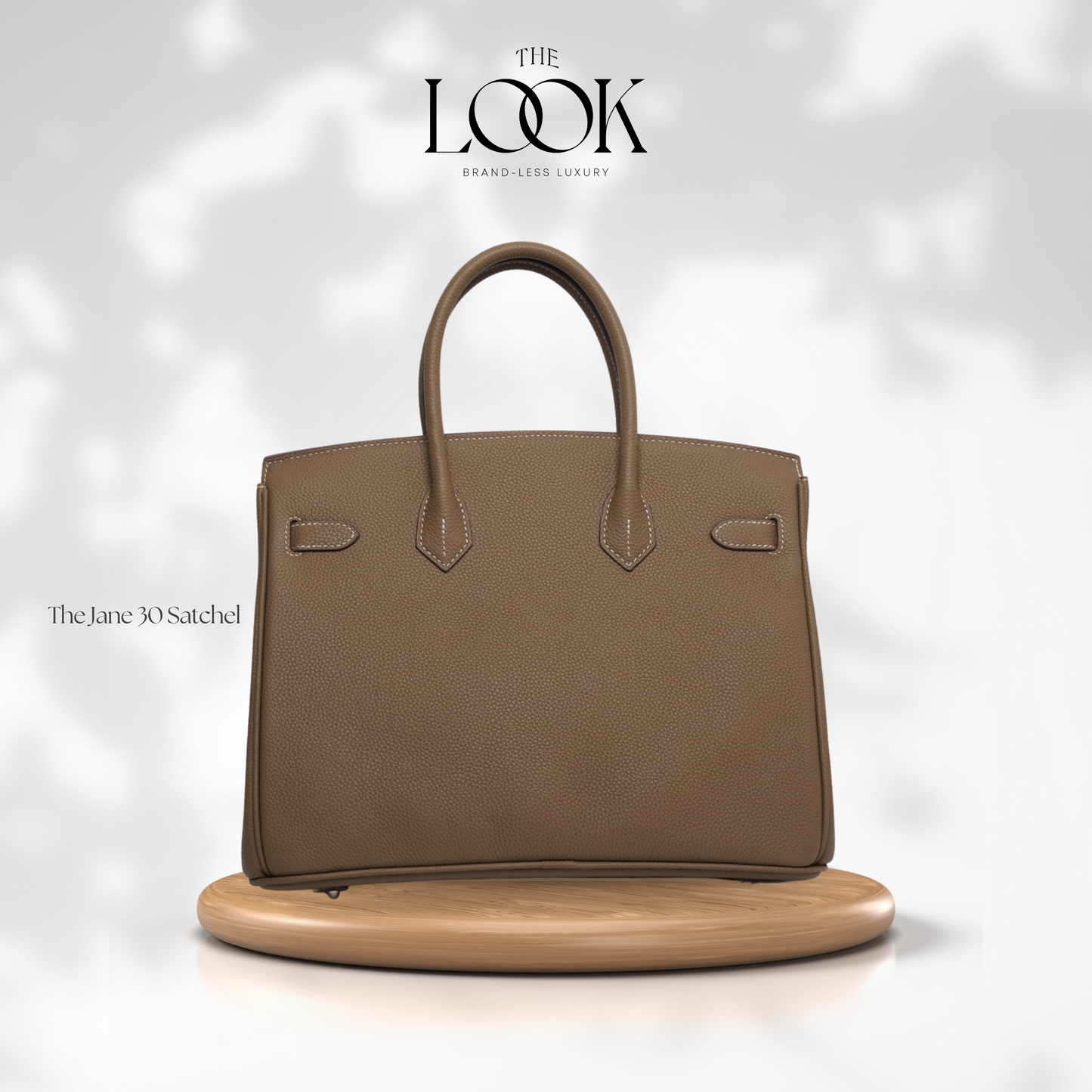 The Jane 30 Togo Leather in Etoupe SHW by The Look