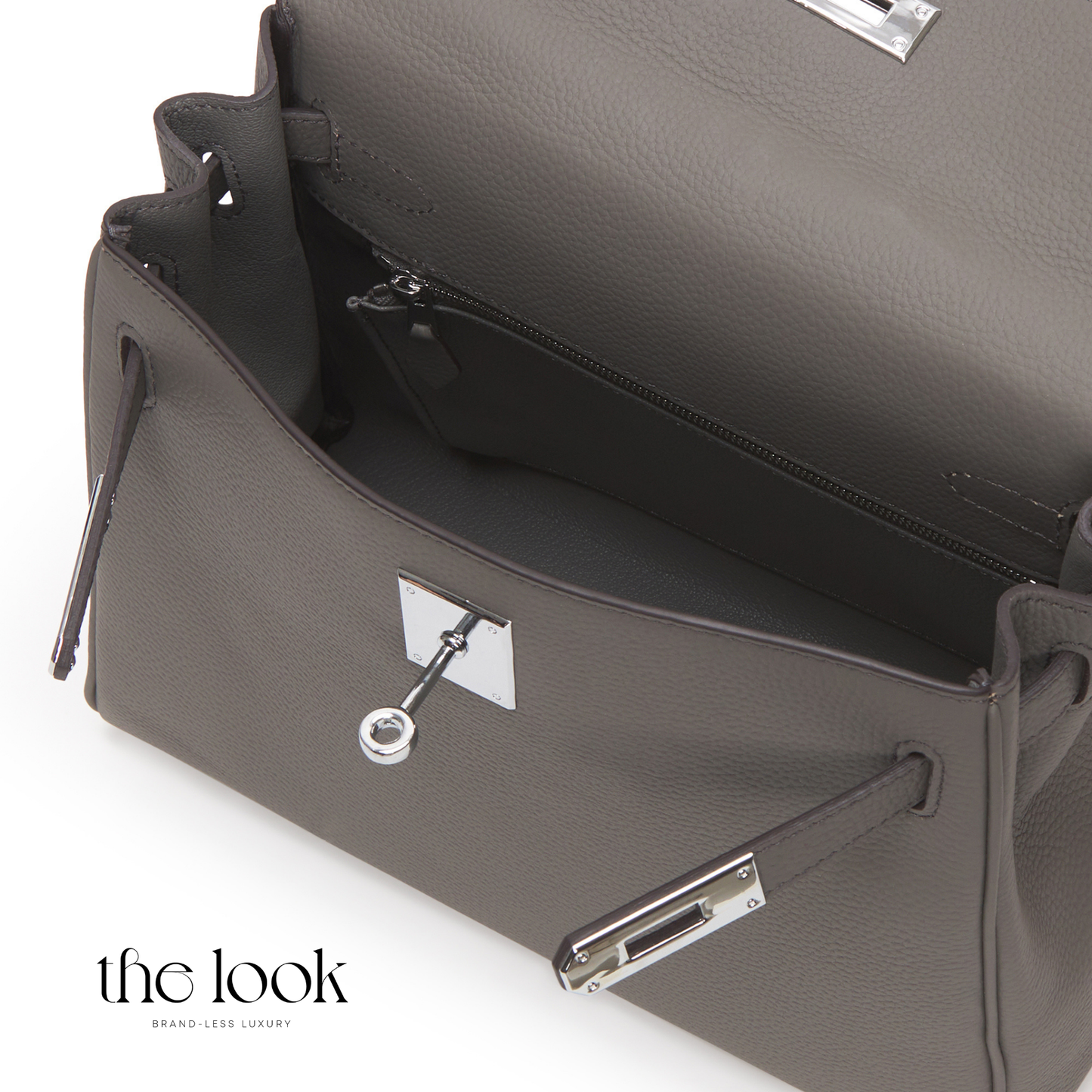 The Grace 28 Satchel Clemence Leather in Etain SHW by The Look