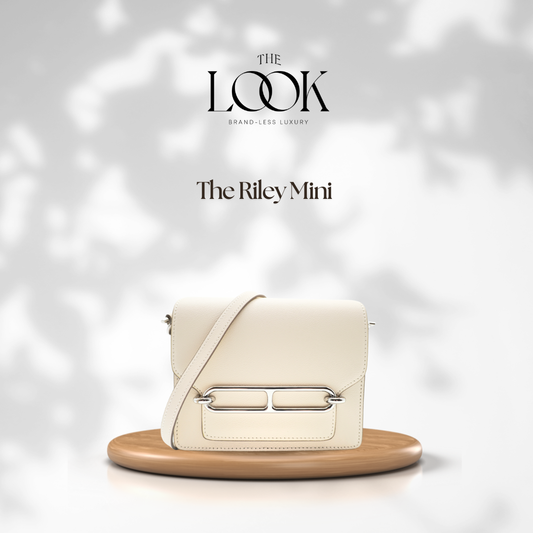 The Riley Mini Evercolor Leather in Cream SHW