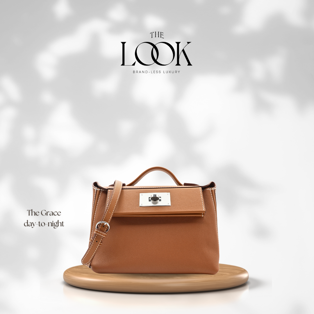 The Grace Day To Night Clemence Leather in Gold Tan SHW