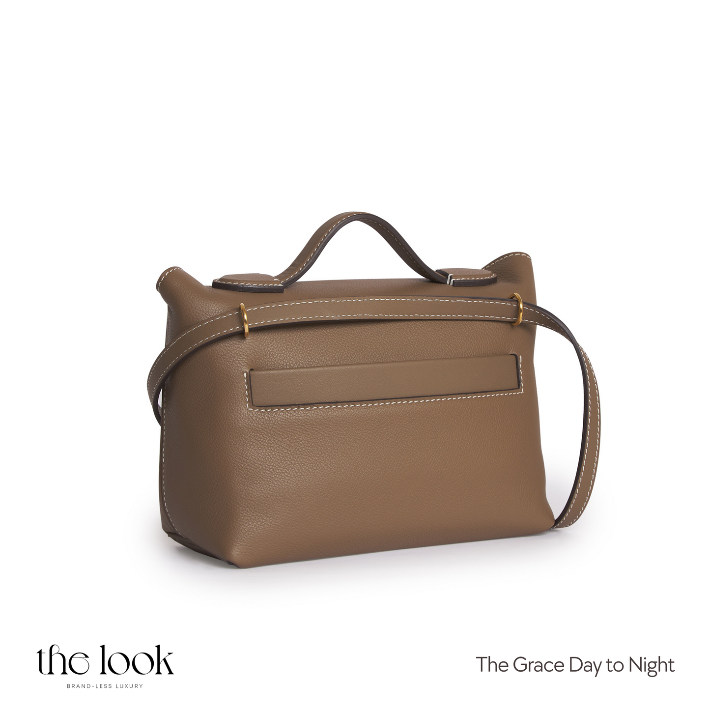 The Grace Day To Night Clemence Leather in Etoupe GHW