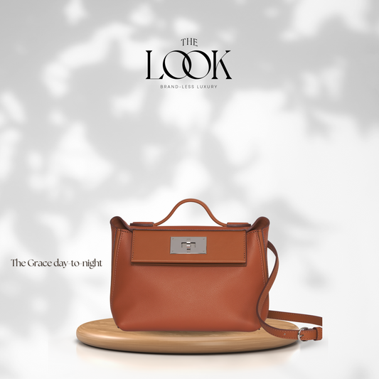The Grace Day To Night Clemence Leather in Gold Tan SHW