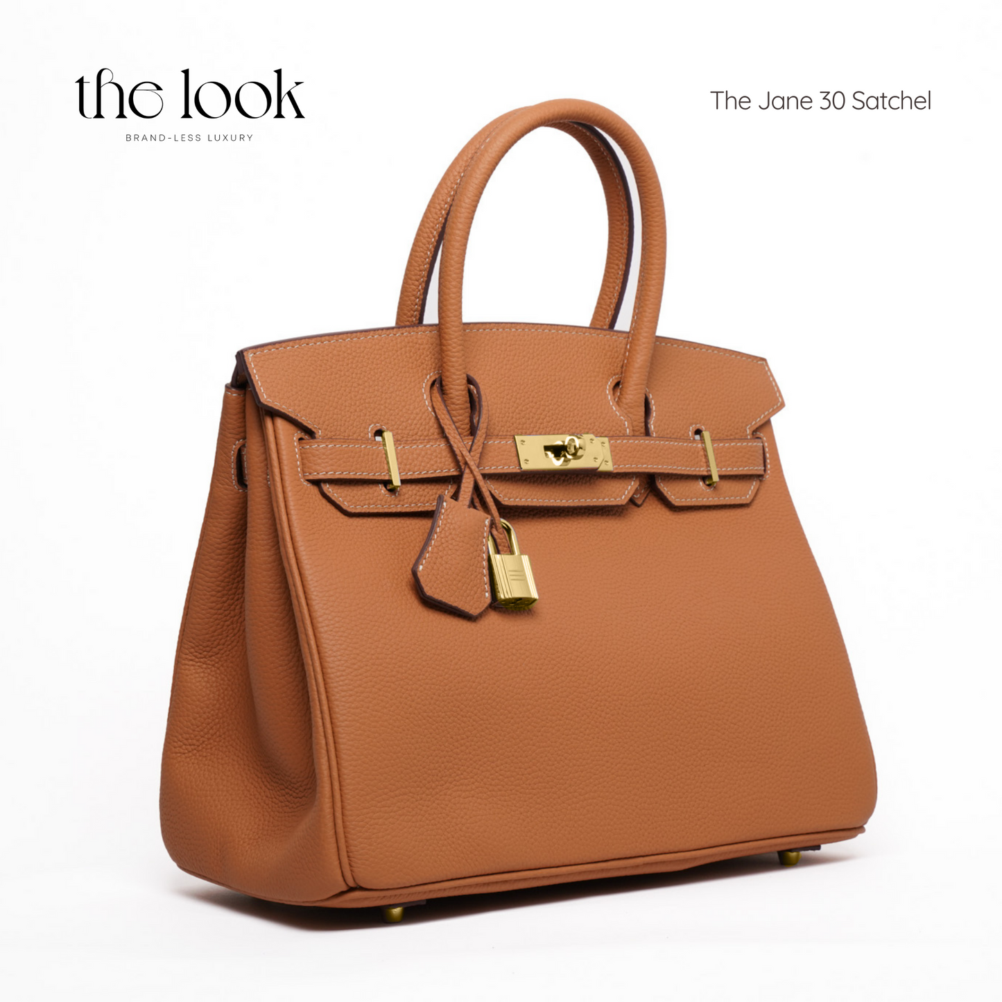The Jane 30 Togo Leather in Gold Tan GHW by The Look