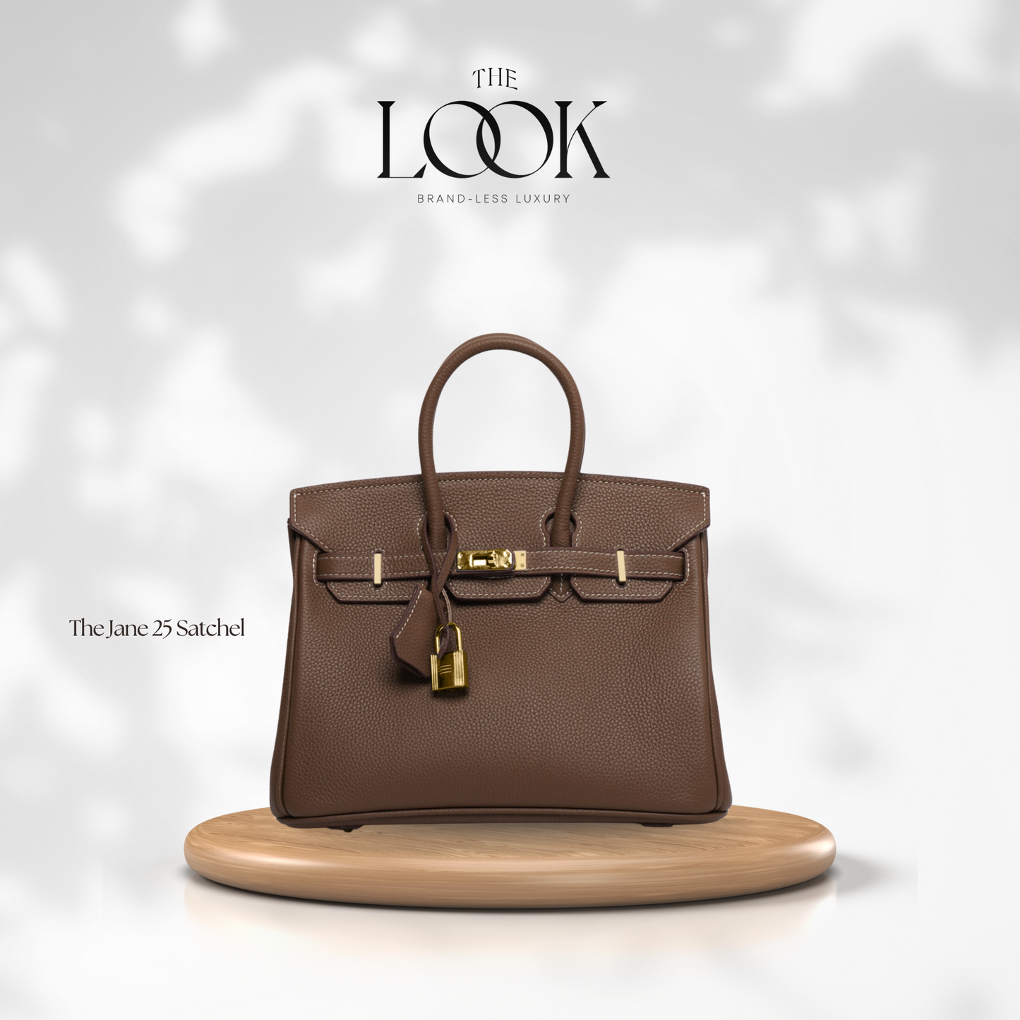 The Jane 25 Togo Leather in Etoupe GHW by The Look