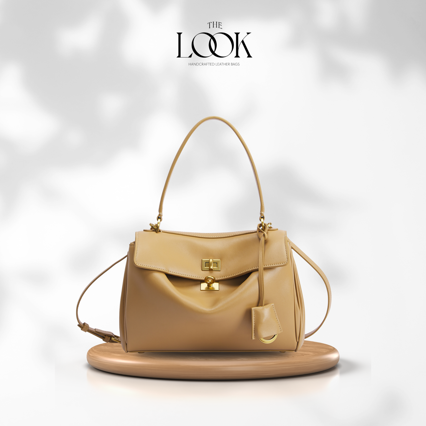 The Valen Medium Satchel — genuine leather handbag, The Look Officiel