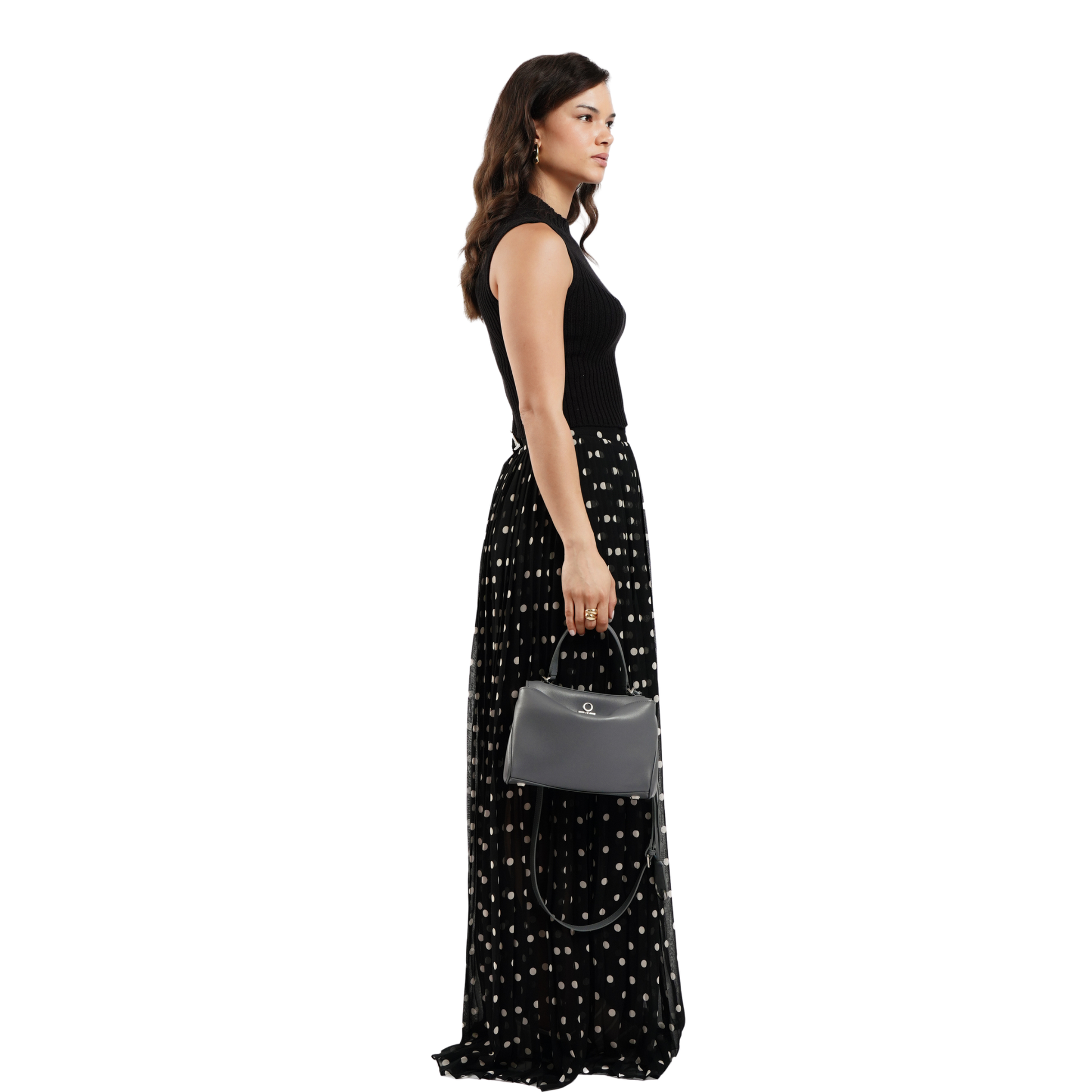 The Valen Small Satchel — genuine leather handbag, third colour | The Look Officiel