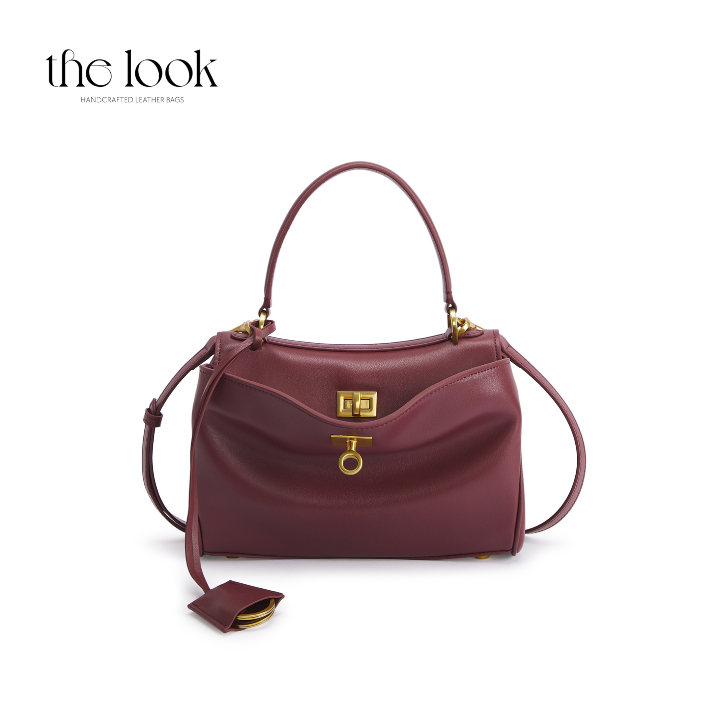 The Valen Small Satchel — genuine leather handbag, fourth colour | The Look Officiel