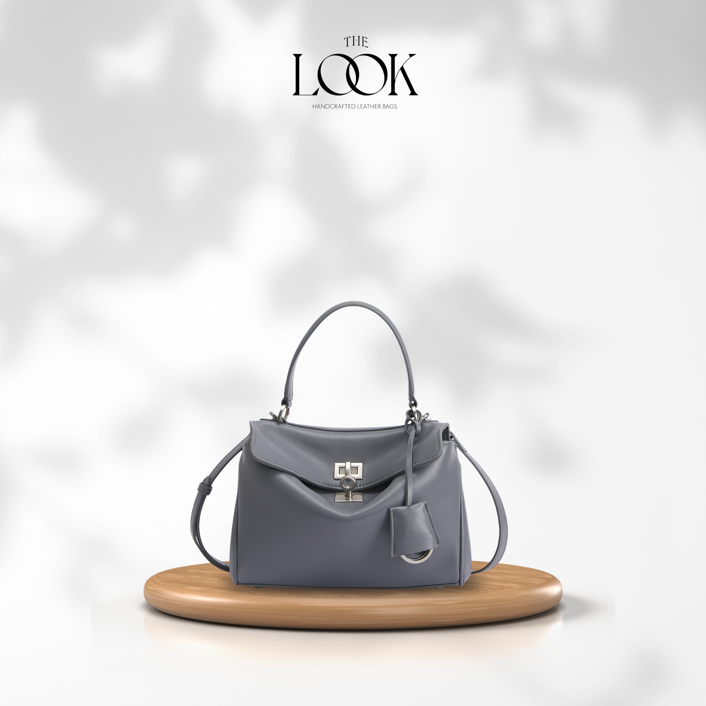 The Valen Small Satchel — genuine leather handbag, alternate colour side | The Look Officiel